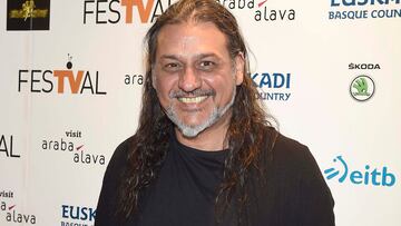 El cantante Dionisio Martín de Camela durante la presentación de la 8 edición del festival de televisón de Vitoria 2016 en Madrid 15/06/2016