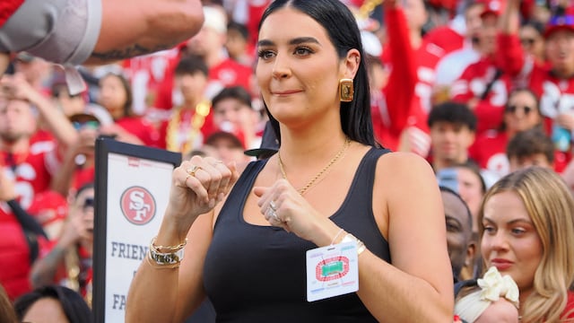 49ers fans are celebrating the popularity of the Kittle couple: George for his football skills and his wife Claire for her success in fashion.