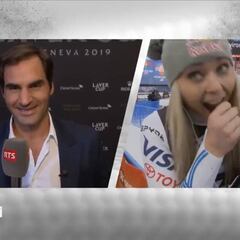 La sorpresa de Federer a Lindsey Vonn que la dejó sin palabras