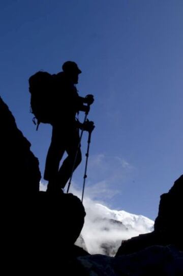 Carlos Soria en la Expedición al Dhaulagiri en 2011.