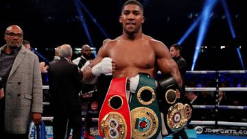 Resumen y resultado del Joshua vs Takam que se disput&oacute; en Cardiff por los t&iacute;tulos IBF y WBA del peso pesado.