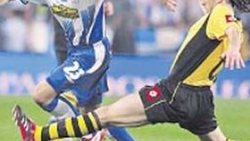 Tamudo volvió a marcar el primero en una final de Copa.