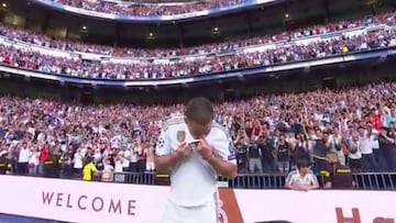 Expectación máxima en el Bernabéu para ver a Hazard