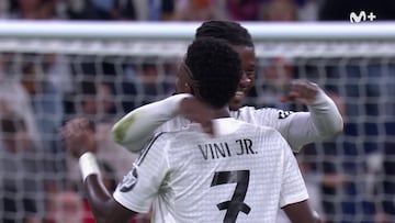 Camavinga fuimos todos: vean su cara ‘flipando’ al final con el partidazo de Vinicius