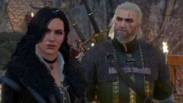 Yennefer con Geralt de Rivia en The Witcher 3.