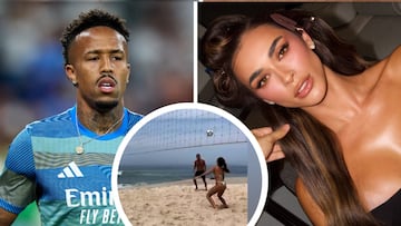 La mujer de Militao se hace viral tras este vídeo jugando al Futvóley