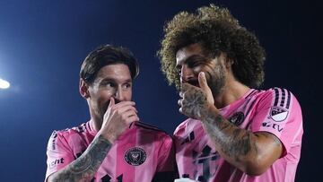 Maximiliano Falcón ilusiona a los hinchas de Colo Colo con un gesto: en Miami, con Messi y Suárez