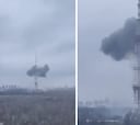 Rusia ataca la torre de televisión de Kiev y provoca cortes en la transmisión de los canales