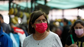 Santiago, 16 de abril de 2022.
Salud de la RM realiza recorrido de inspeccion en la feria libre de Emilia Tellez esquina Bremen, en Nunoa, para constatar el uso de mascarillas en espacios abiertos en donde no se garantiza la distancia de mas de un metro entre personas y para desarrollar educacion sanitaria, en el primer fin de semana del Plan Seguimos Cuidndonos Paso a Paso.

Dragomir Yankovic/Aton Chile