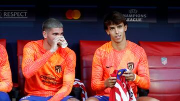 De Paul y João Félix, suplentes en un partido del Atlético de Madrid.