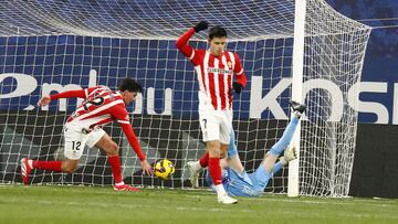 Dubasin celebra el gol del empate.