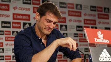 Casillas lloró en su solitaria despedida el pasado verano