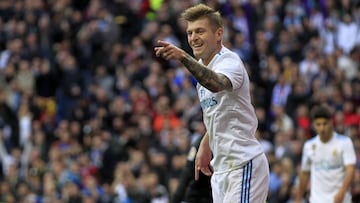 El centrocampista alem&aacute;n del Real Madrid, Toni Kroos, durante un partido.