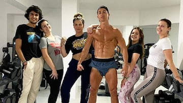 La imagen de Cristiano Ronaldo que subió a las redes sociales Katia Aveiro.