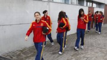 Ver&oacute;nica Boquete, en la Ciudad del F&uacute;tbol de Las Rozas.