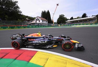 Así le fue a Checo Pérez en las prácticas libres del GP de Bélgica