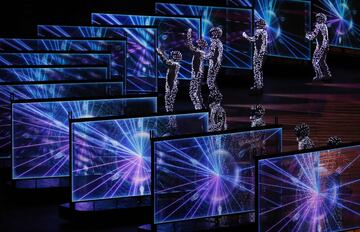Futurista y colorida ceremonia de clausura de los Juegos Olímpicos de Invierno disputados en PyeongChang (Corea del Sur).