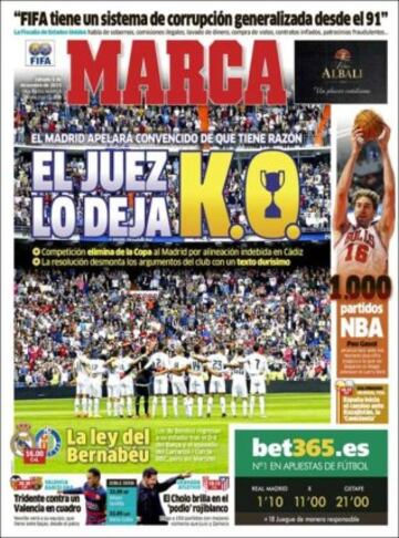 Portadas de la prensa mundial