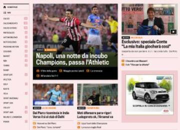 Portadas de la prensa extranjera