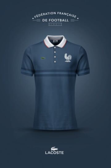 Les Bleus vestidos por Lacoste