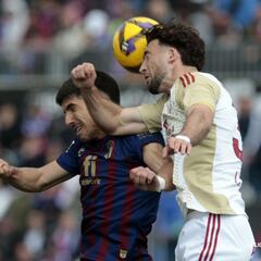 Aprobados y suspensos en el Mirandés: dos fallos, dos goles en contra