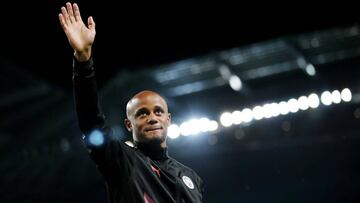 Kompany, en un partido con el City.