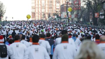 Imagen de la carrera popular de la San Silvestre Vallecana de 2016.