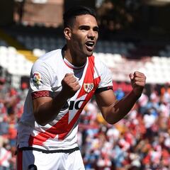Falcao soñaba con un gol en Rayo: "lo dedico a mi familia"