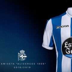 El Deportivo presenta su primera equipación para la 2018-19