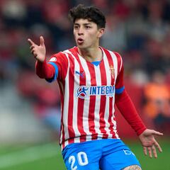 Jordan Carrillo participa en la victoria del Sporting sobre el Rayo en Copa del Rey