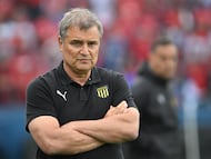 Diego Aguirre habla en la previa de Santa Fe - Peñarol.