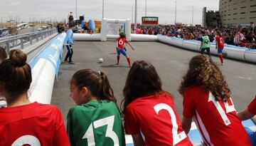 El primer día del niño en el Wanda Metropolitano