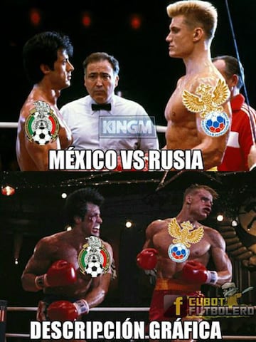 A reír un rato con los memes del México vs Rusia