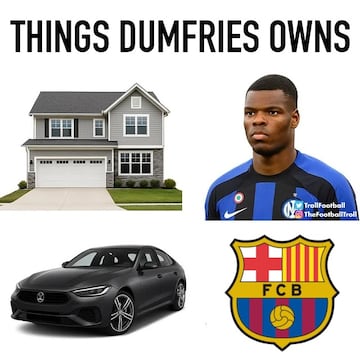 Los mejores memes de la eliminatoria de infarto entre el Inter y el Barcelona