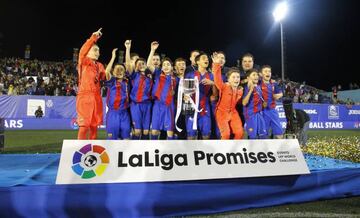 Barcelona celebrate winning LaLiga Promises tournament