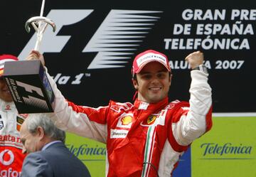 Su triunfo lo consiguió en 2007 en Montmeló, el cuarto de su palmarés en Fórmula 1 y con Ferrari, única marca con la que corrió en el 'Gran Circo'