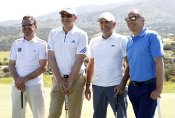 Quique Estebaranz, Nacho Aranda, Pirri y Isidoro San José. 
