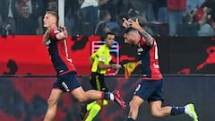 Genoa (Italy), 27/10/2023.- Genoa's Albert Gudmundsson jubilates after scoring during the Italian Serie A soccer match Genoa CFC vs Us Salernitana at Luigi Ferraris stadium in Genoa, Italy, 27 October 2023. (Italia, Génova) EFE/EPA/LUCA ZENNARO
