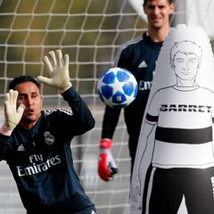 Keylor entrenó con el grupo y apura opciones para ir a Roma