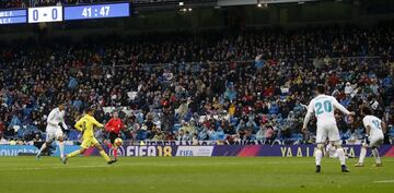 Fornals marca el 0-1 tras el rechace de Keylor Navas al tiro de Ünal.