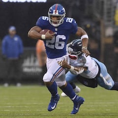 Saquon Barkley está feliz de tener a Evan Neal en New York