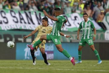 Daniel Muñoz, al minuto 35, anotó el único gol del compromiso en el Atanasio Girardot. Los verdes sumaron tres puntos que los aseguran como líderes del torneo.