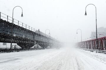Nueva York bajo la nieve: imágenes impresionantes