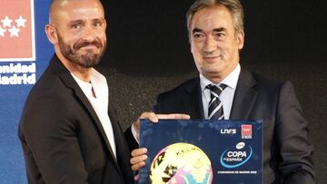 02/10/17 PRESENTACION COPA DE ESPA&Ntilde;A DE FUTBOL SALA
 JAIME DE LOS SANTOS CONSEJERO DE CULTURA TURISMO Y DEPORTES Y JAVIER LOZANO