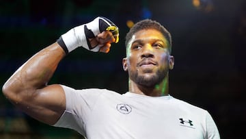 Anthony Joshua during a workout at the Club Saudi Arabian Airlines in Jeddah, Saudi Arabia. Picture date: Tuesday August 16, 2022. (Photo by Nick Potts/PA Images via Getty Images)