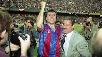 A pesar de haber marcado 83 goles con el Barcelona, y de haber jugado 11 Clásicos de España, Stoichkov nunca le pudo anotar a los merengues.