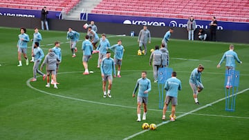 El Atlético, en el Metropolitano.