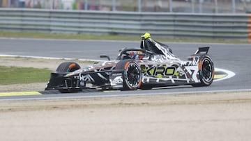 Pepe Martí, con el Cupra Kiro en los Libres 1 del E-Prix de Madrid de Fórmula E.