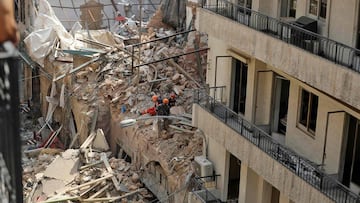 Un posible superviviente en Beirut contin¨²a siendo buscado bajo los escombros