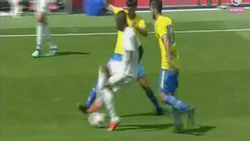El ¨²nico detalle que deja y pone la grada patas arriba: barbaridad de ca?o de Vinicius